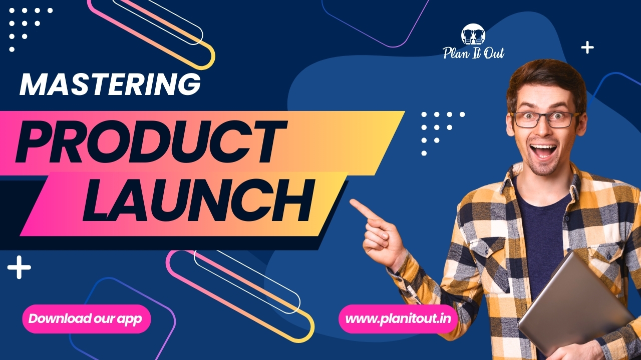 A lively product launch event with a large audience, engaging presentations, interactive sessions, and immersive decor, showcasing the dynamic and expertly executed event planning by Plan It Out.